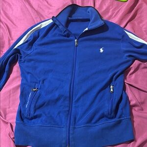 Polo by Ralph Lauren Blue and White Performance Jacket
